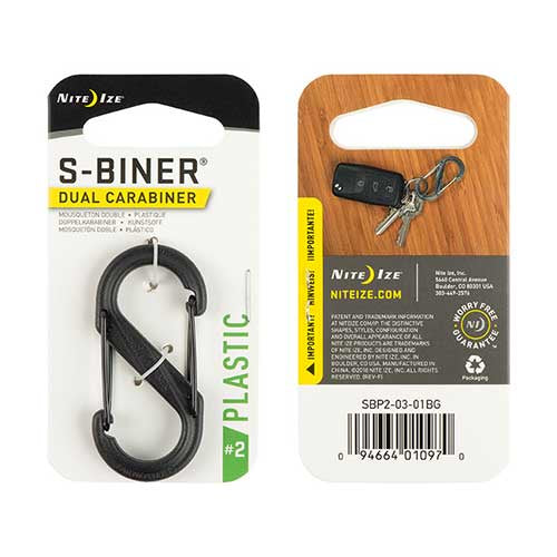 Nite Ize S-Biner Dual Carabiner Plastic Single Size 2