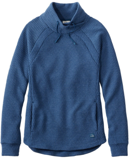 L.L. Bean Women's Ridgeknit Crossneck Pullover