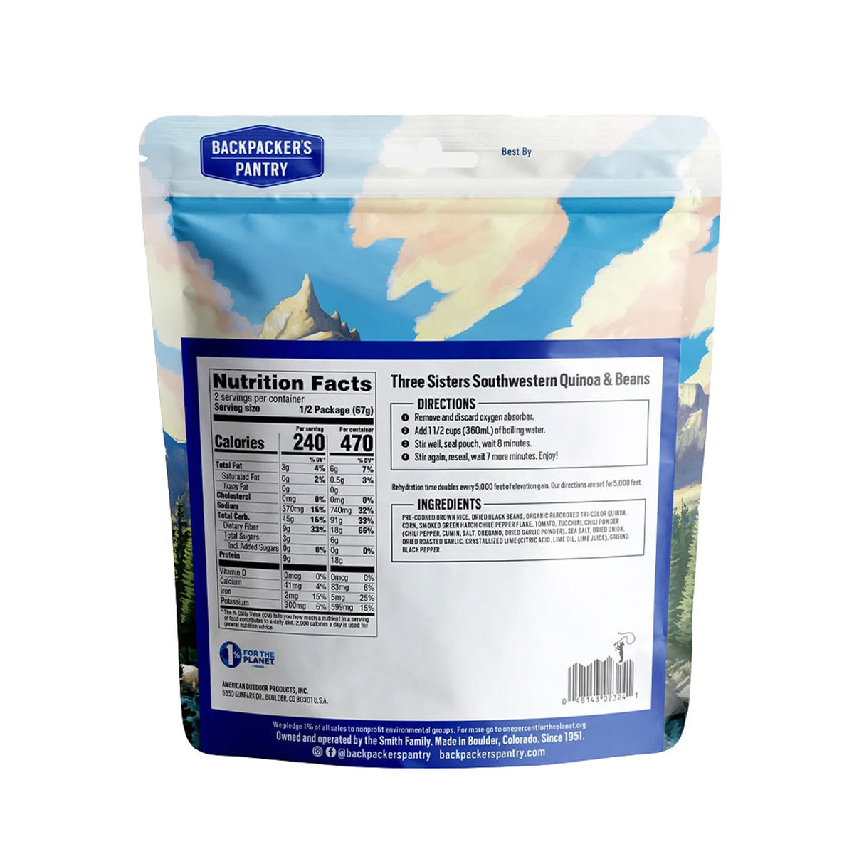 Backpacker's Pantry Three Sisters Southwestern Quinoa & Beans