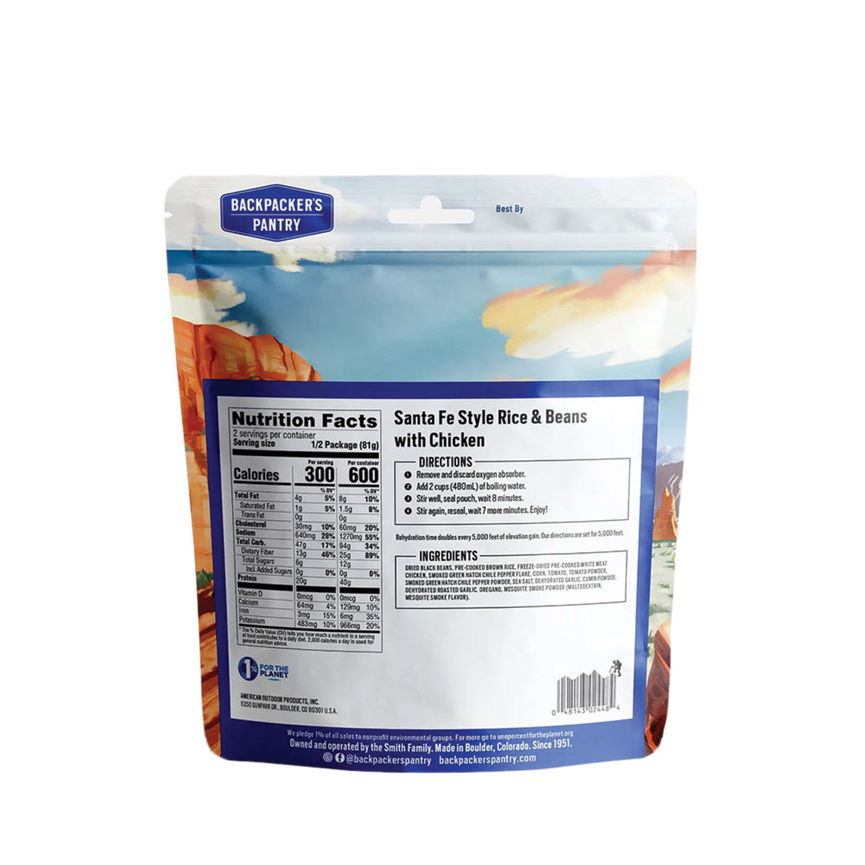 Backpacker's Pantry Santa Fe Style Rice & Beans with Chicken