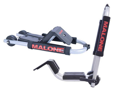 Malone DownLoader Folding J-Style Kayak Carrier with Tie-Downs, Side Loading