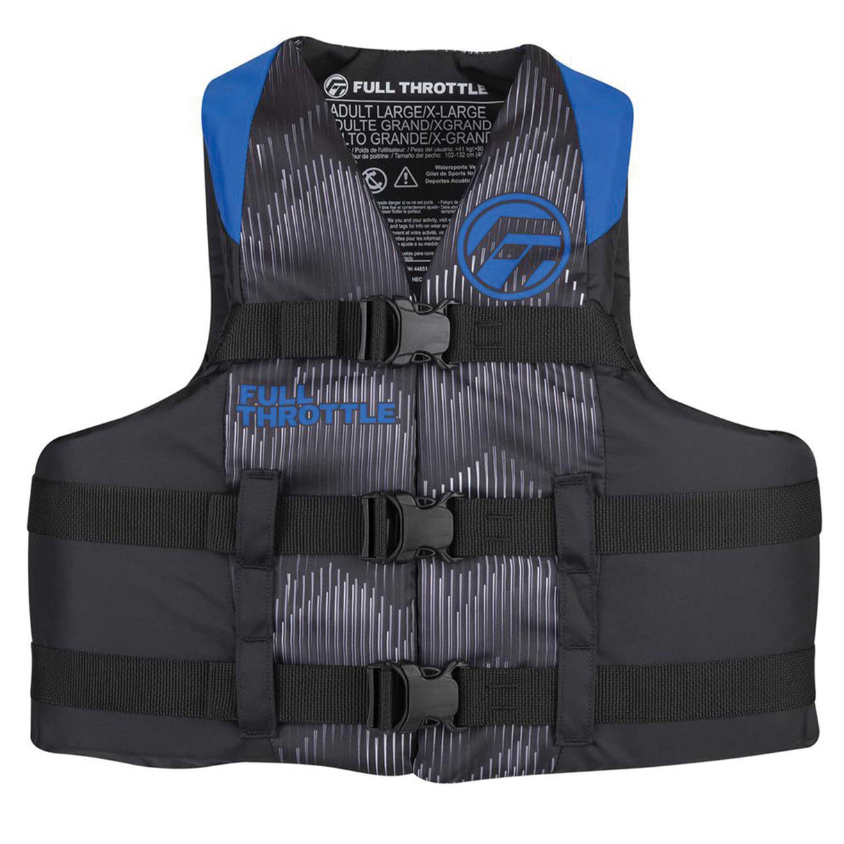 Full Throttle Adult Dual-Sized Nylon Water Sports Vest