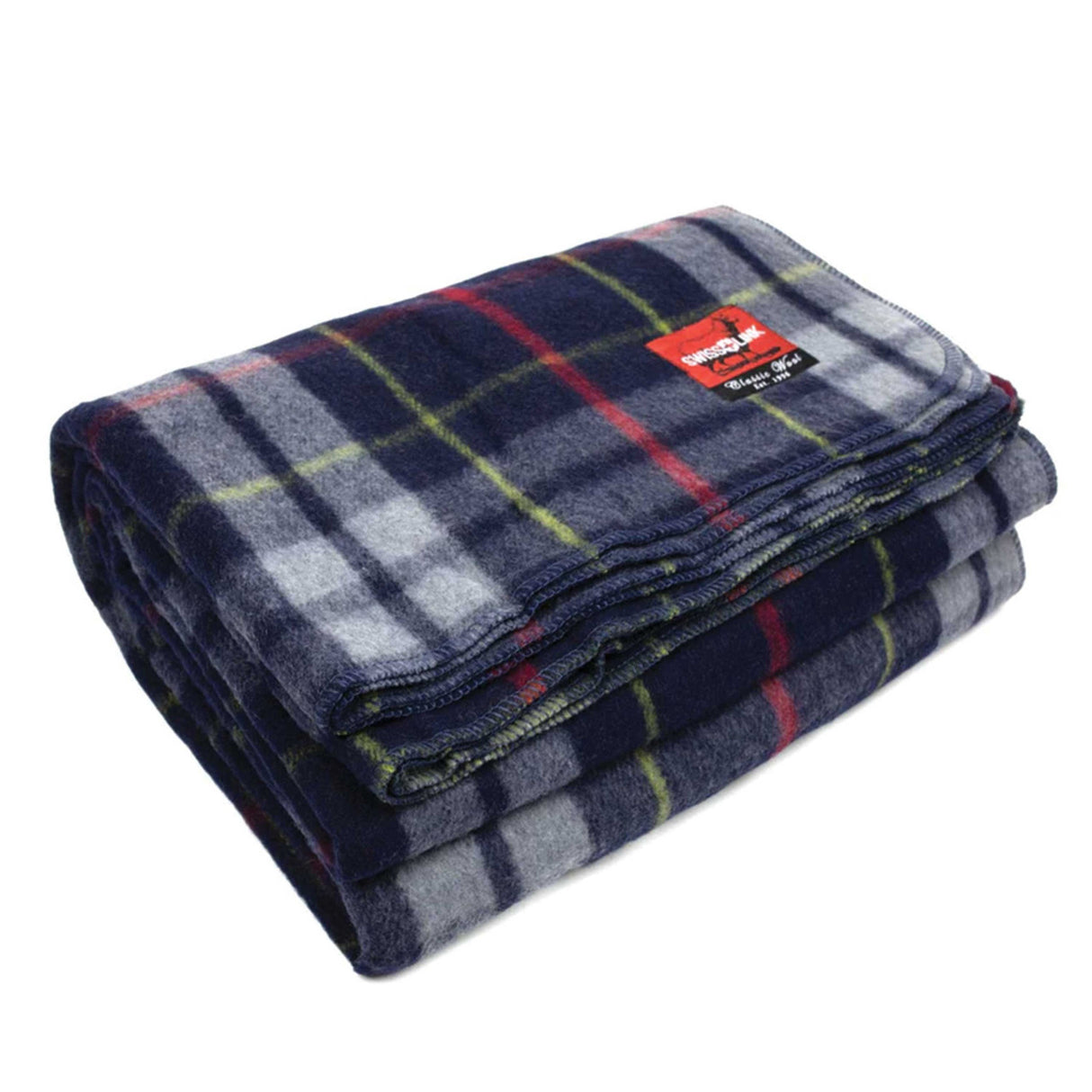 Swiss Link Classic Wool Plaid Blanket