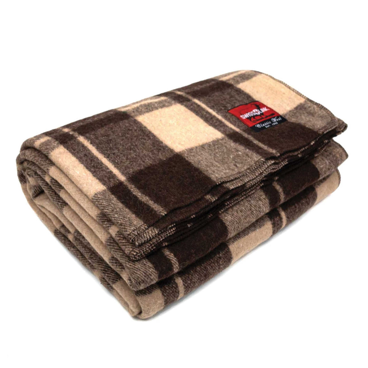 Swiss Link Classic Wool Plaid Blanket