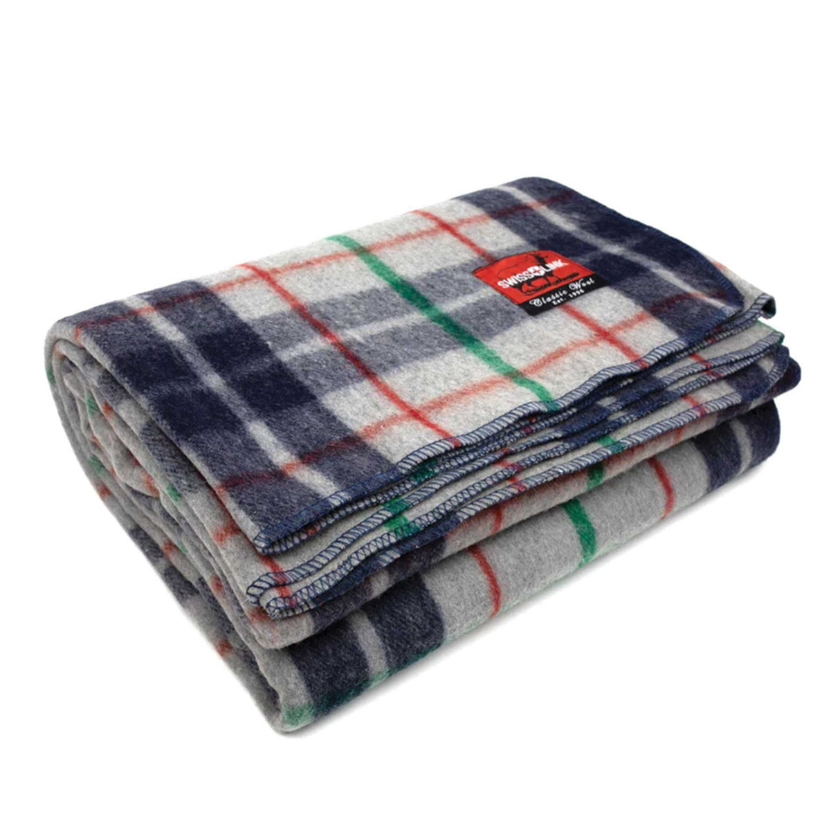 Swiss Link Classic Wool Plaid Blanket