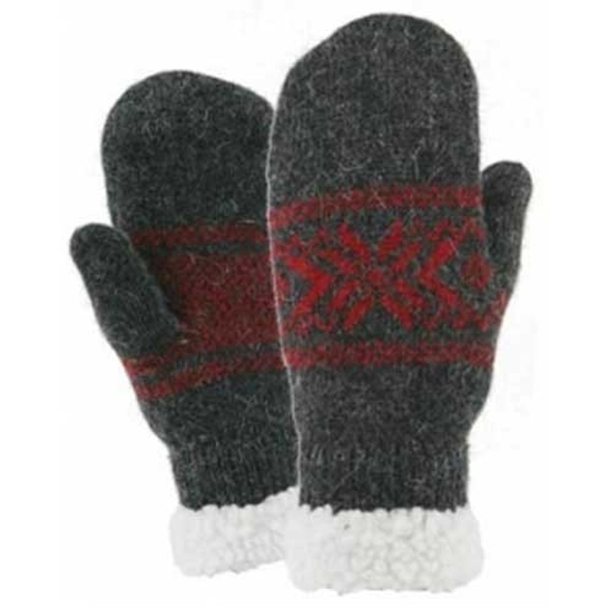 Grand Sierra Women's Ragg Wool Snowflake Mitten