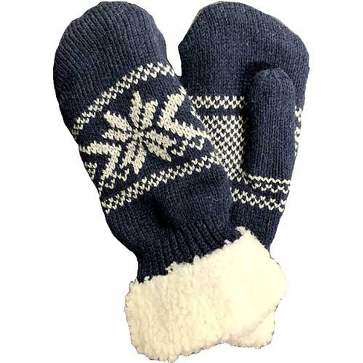 Grand Sierra Women's Ragg Wool Snowflake Mitten
