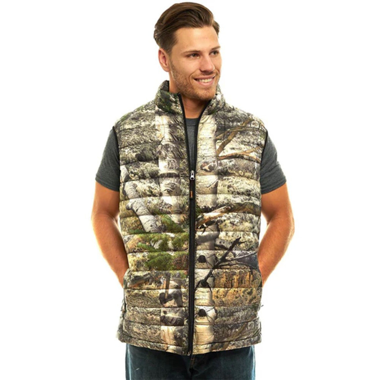Trailcrest Men's Camo Down Puffer Vest | Sherper's