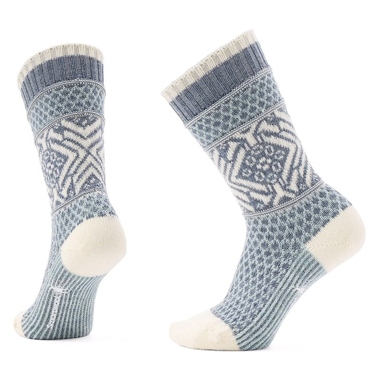 Smartwool Everyday Popcorn Snowflake Pattern Full Cushion Crew Socks