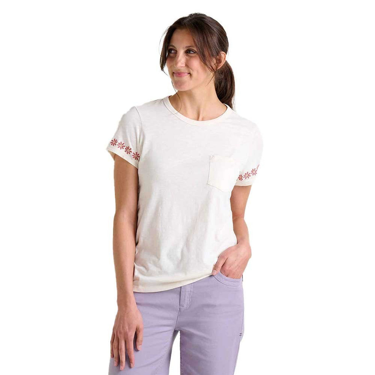 Toad & Co Women's Primo Crew Embroidered Shirt