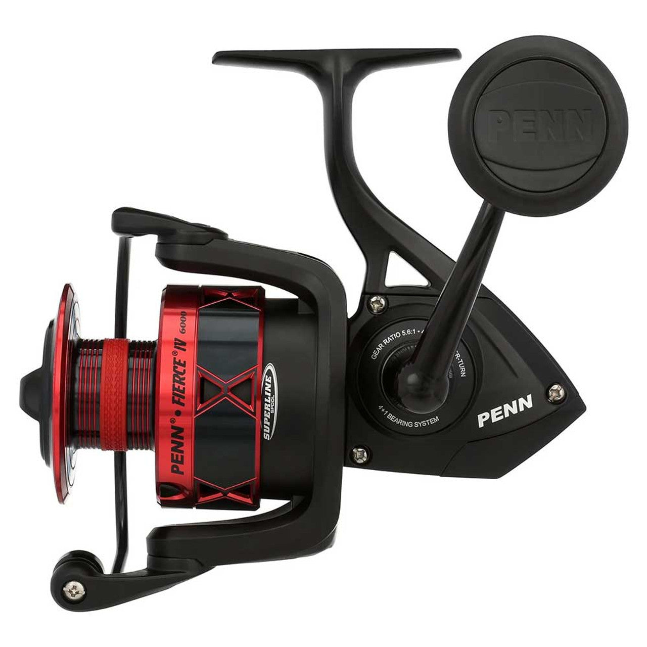 penn 6000 spinning reel BTLIV5000DX Battle IV DX 100 drag system and a 4 PENN 6000 Fierce IV Spinning