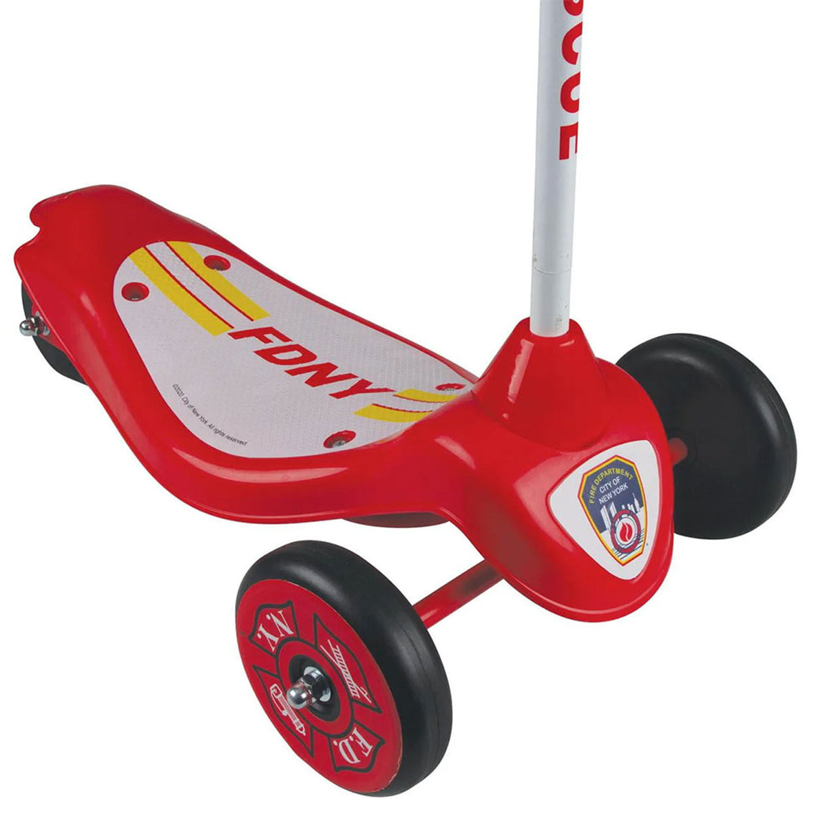 Bravo FDNY Safe Start 3-Wheel Kids Electric Scooter