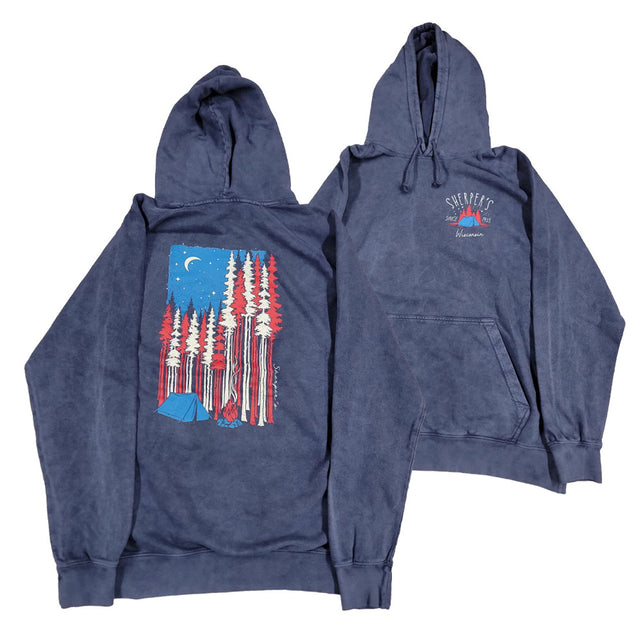 Sherper's Unisex American Camping Hoodie