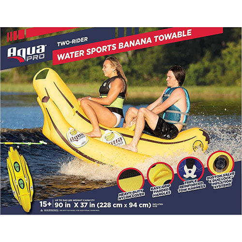 Aqua Pro Two Rider Water Sports Banana Towable