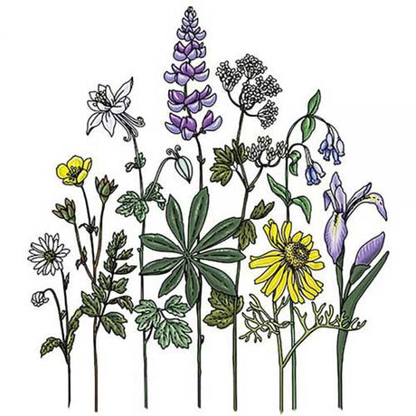 Sticker Art Wildflowers Sticker