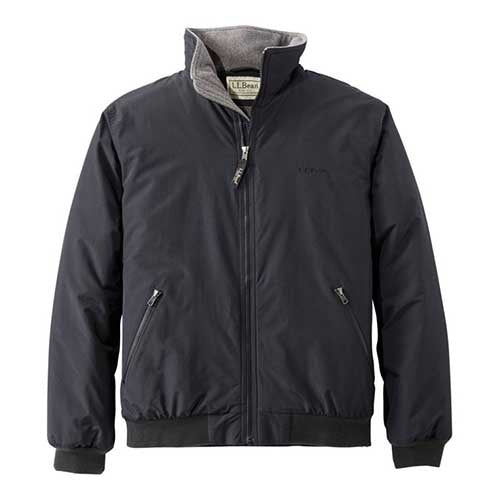 L.L. Bean Men's Warm-Up Jacket, Fleece Lined