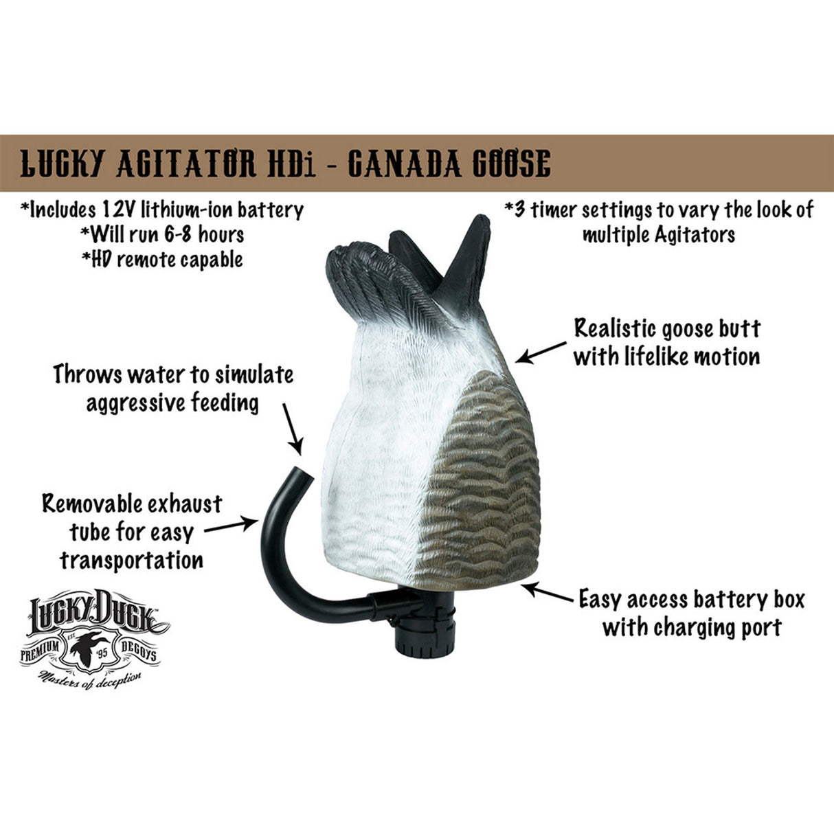 Lucky Duck Agitator HDI - Canada Goose