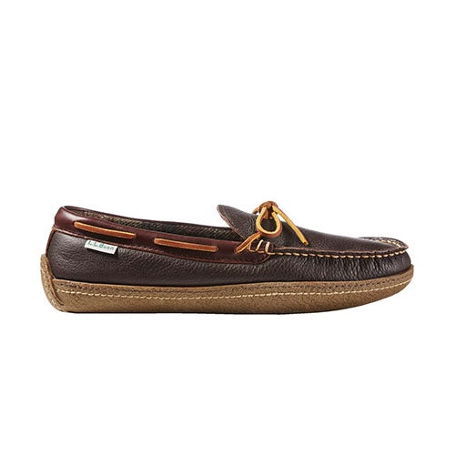 L.L. Bean Men's Handsewn Slippers, Flannel-Lined
