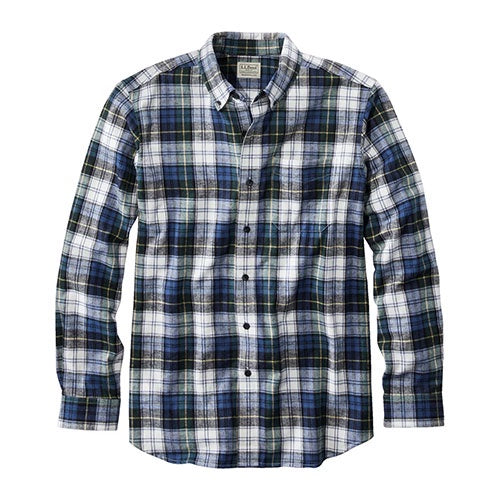 L.L. Bean Men's Scotch Plaid Flannel Shirt, Traditional Fit