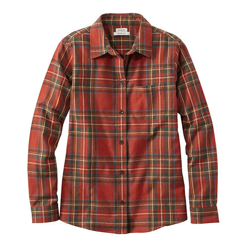 L.L. Bean Women's Scotch Plaid Flannel Shirt, Relaxed