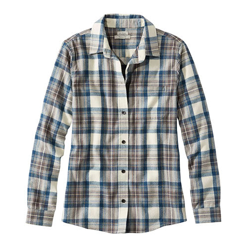 L.L. Bean Women's Scotch Plaid Flannel Shirt, Relaxed
