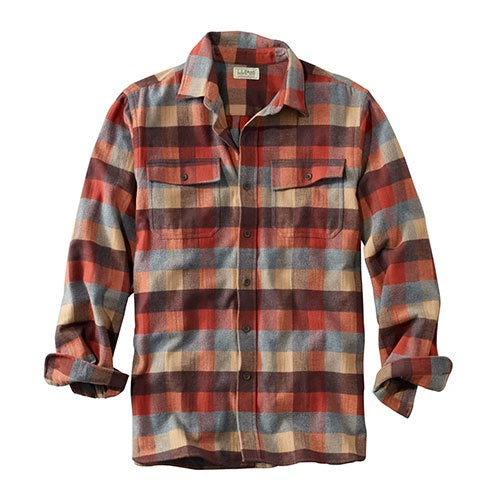 L.L. Bean Men's Chamois Shirt, Traditional Fit, Plaid