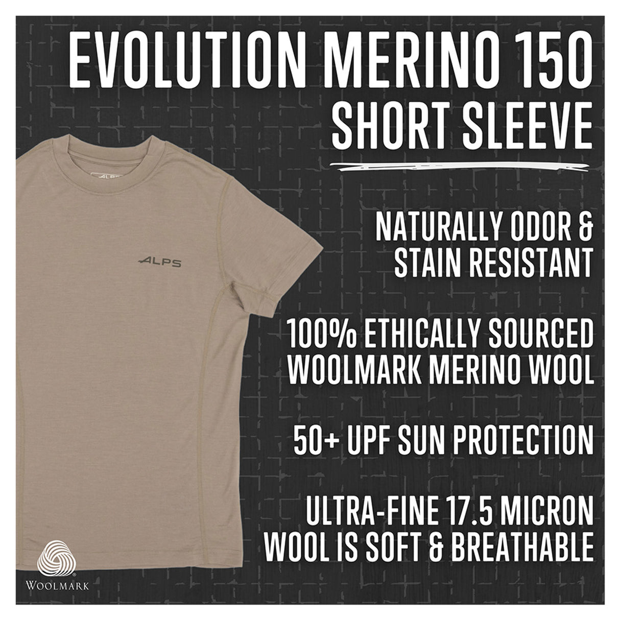 ALPS OutdoorZ Evolution Merino 150 Short Sleeve Shirt