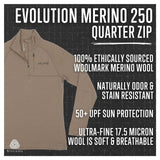 ALPS Mountaineering Men's Evolution Merino 250 Quarter Zip