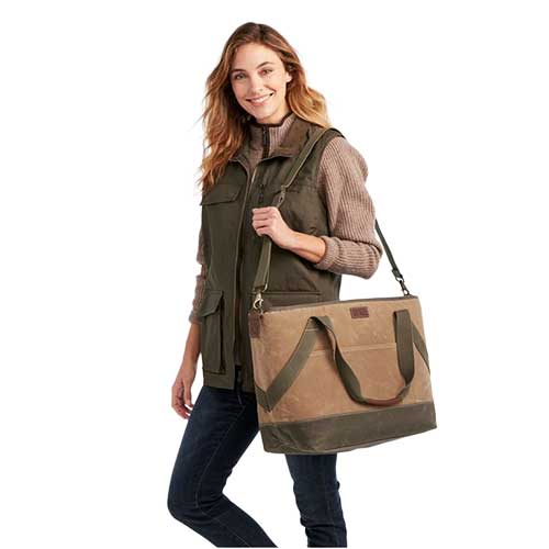 L.L. Bean Insulated Waxed-Canvas Tote - Large