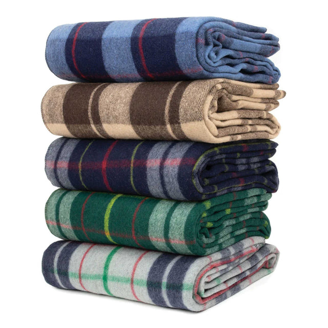 Swiss Link Classic Wool Plaid Blanket