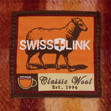 Swiss Link Pumpkin Spice Classic Wool Blanket