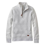 L.L. Bean Women's Quilted Quarter-Zip Pullover
