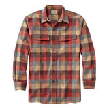 L.L. Bean Men's Chamois Shirt, Plaid, Slightly Fitted