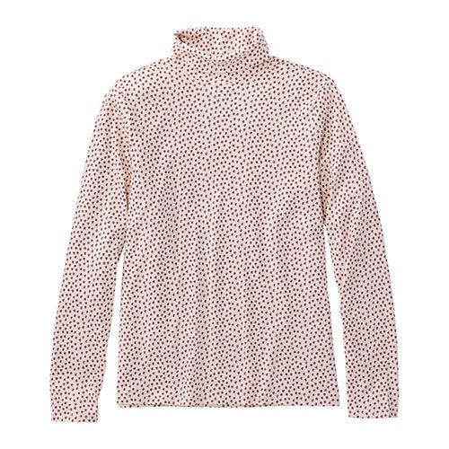 L.L. Bean Women's Pima Cotton Turtleneck, Long-Sleeve Print