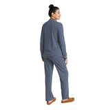 L.L. Bean Women's Super-Soft Shrink-Free Button Front Pajama Set, Stripe