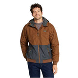 L.L. Bean Men's Insulated 3-Season Bomber Hooded Jacket - Colorblock