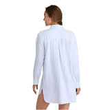 L.L. Bean Women's Cloud Gauze Cover-Up Shirt, Stripe