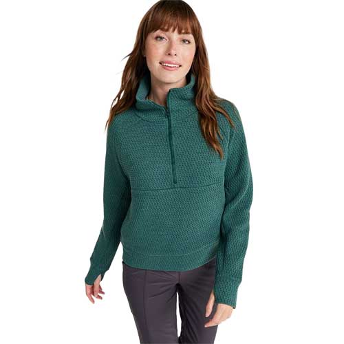 L.L. Bean Women's Ridgeknit Half-Zip Pullover, Oversized