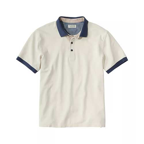 L.L. Bean Men's Casco Bay Rugged Short-Sleeve Polo
