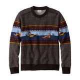 L.L. Bean Men's Essential Merino Sweaters, Crewneck, Pattern