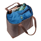 L.L. Bean Leather-Trim Wool Tote