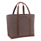 L.L. Bean Leather-Trim Wool Tote