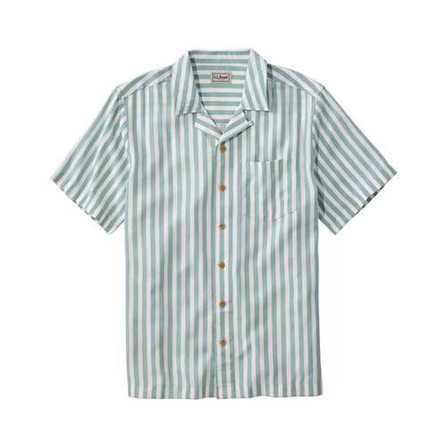 L.L. Bean Men's Sunwashed Summer Shirt, Slightly Fitted Untucked Fit