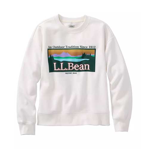 L.L. Bean Women's Essentials Logo Crewneck Sweatshirt