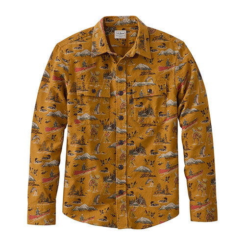 L.L. Bean Men's 1933 Chamois Cloth Shirt, Slim Fit, Print
