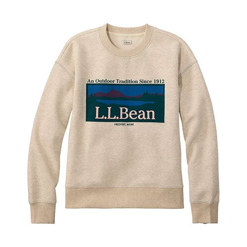 L.L. Bean Women's Mountain Classic Sweatshirt, Crewneck Logo