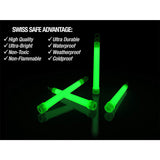 Swiss Safe Premium 6" Emergency Ready Glow Sticks - 6 Pack