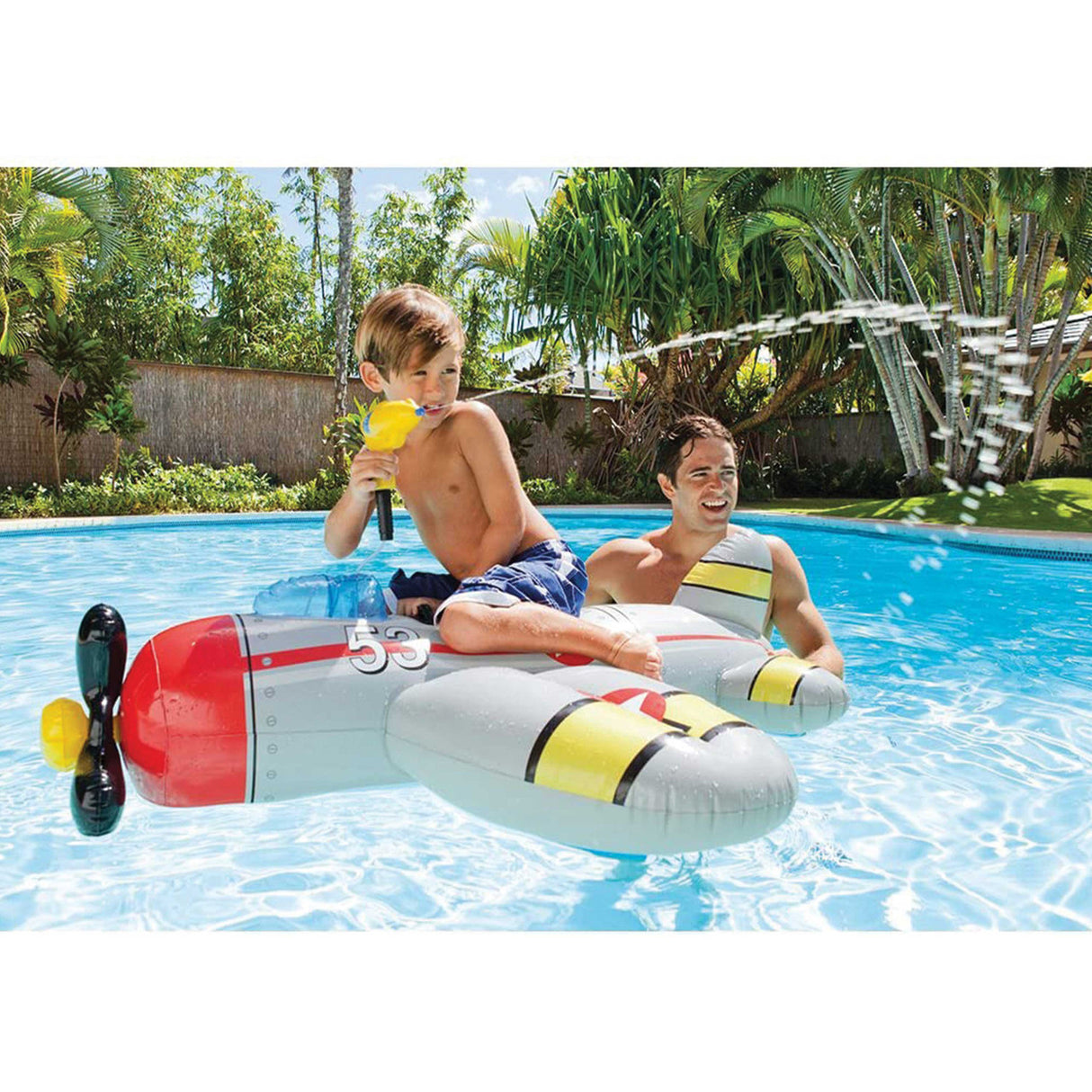 Intex Inflatable WaterGun Plane Ride On