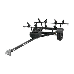 Malone MicroSport Off-Road 2 Kayak Trailer Package with 2 Sets of SaddleUp Pro & Spare Tire
