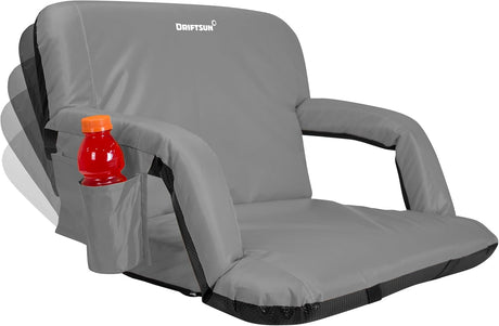 Driftsun Extra Wide Folding Stadium Seat Reclining Bleacher Chair